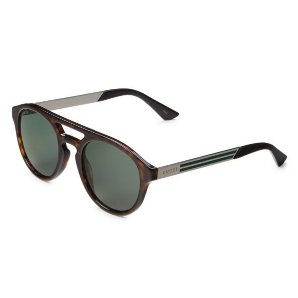 GUCCI 53mm round Aviator Sunglasses